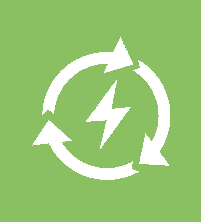 Renewable electricity icon