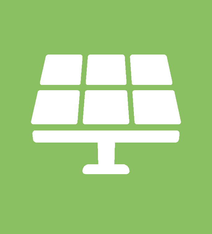 Solar power production icon